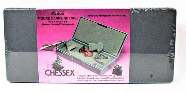 Figure Carrying Case with 3 Uncut Foam Sheets