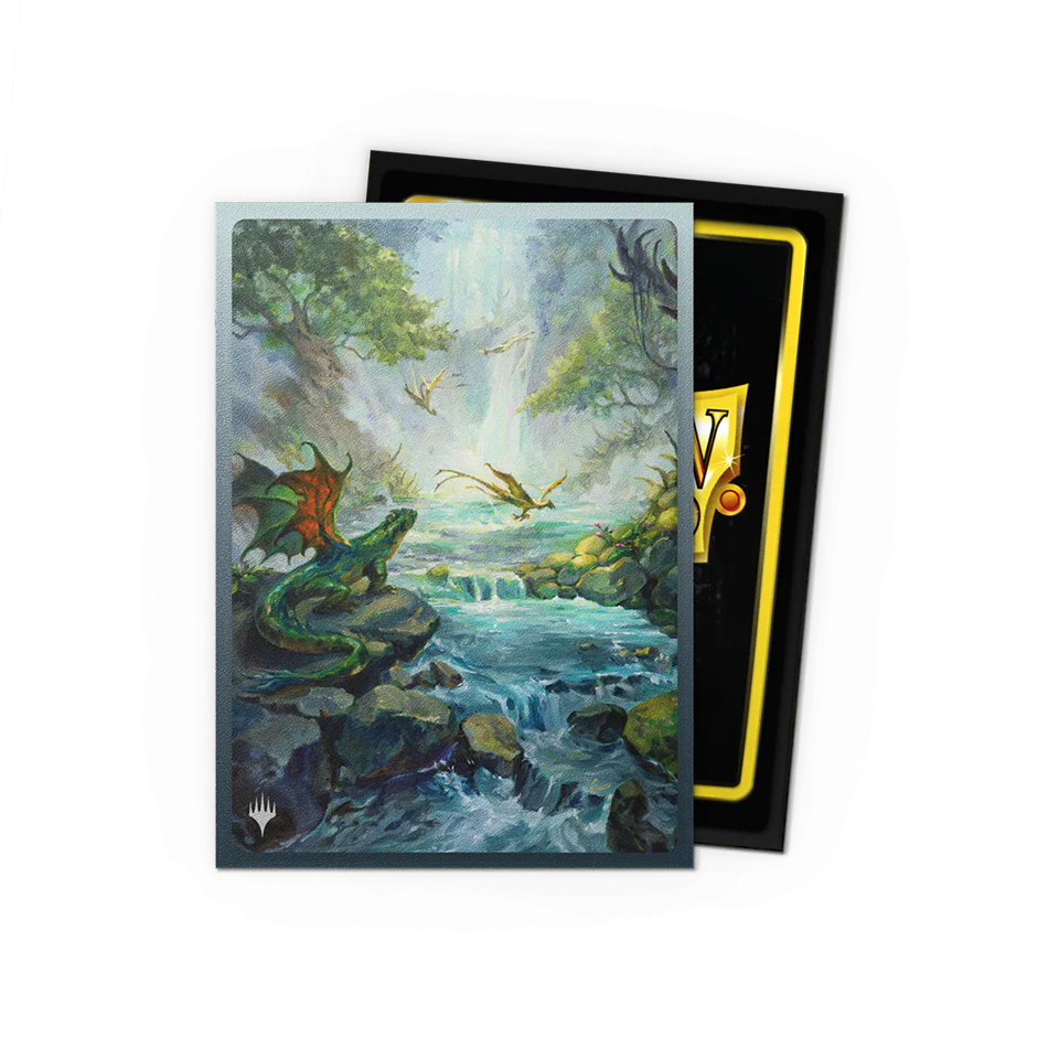 Dragon Shields: Matte Dual Art - MTG - Landfall Series - Misty Rainforest
