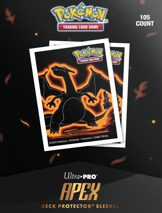 Apex Sleeves: Pokemon Neon Kanto Charizard (105ct)