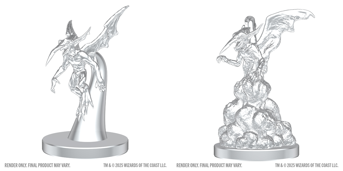Dungeons & Dragons: Nolzur's Marvelous Unpainted Miniatures - Ice Mephit & Dust Mephit