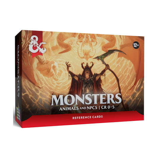 D&D Monsters: Animals and NPCs Reference Cards