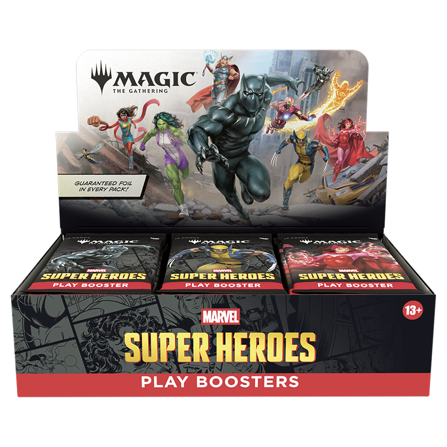 PREORDER LOCAL PICKUP Marvel Super Heroes Play Booster Display