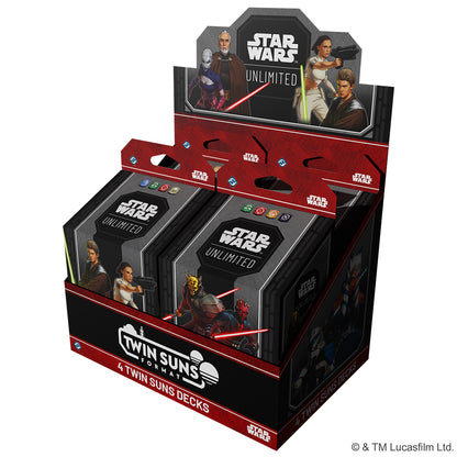 LOCAL PICKUP PREORDER Star Wars: Unlimited – 2026 Twin Suns Deck Display (4 Decks)