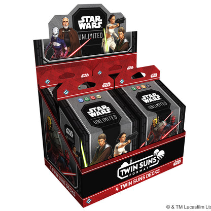 LOCAL PICKUP PREORDER Star Wars: Unlimited – 2026 Twin Suns Deck Display (4 Decks)