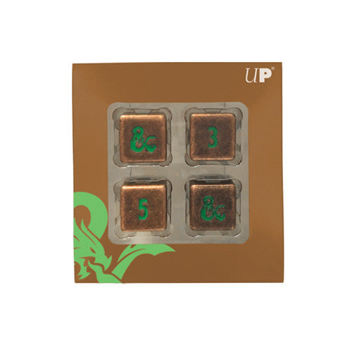 D&D Copper & Green D6 Set